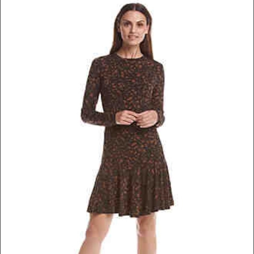 MIchael Kors Longsleeve animal print dress